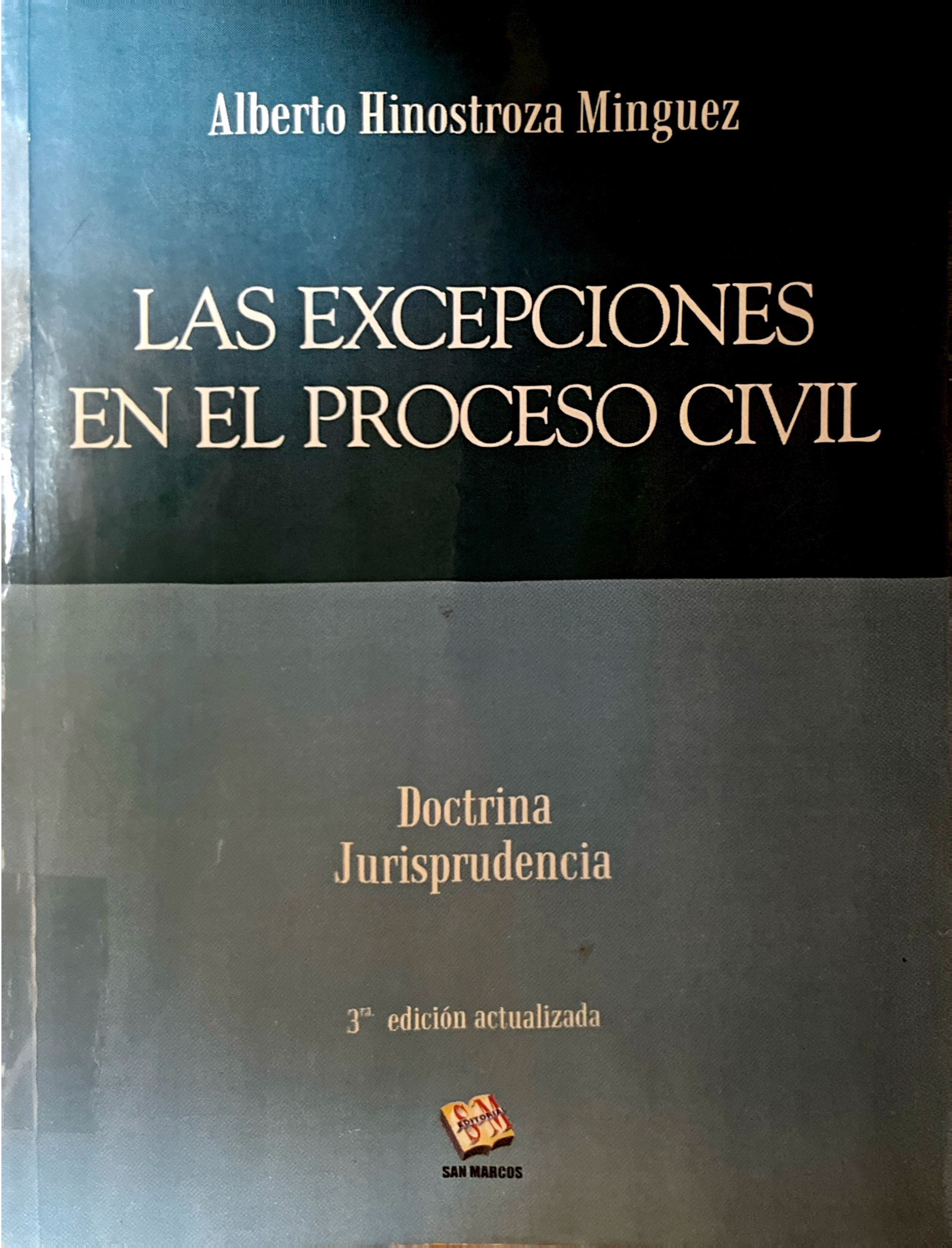 LAS EXCEPCIONES EN EL PROCESO CIVIL