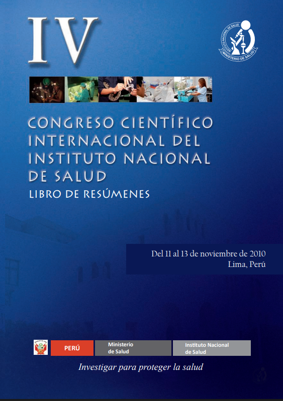 IV CONGRESO CIENTIFICO INTERNACIONAL DEL INSTITUTO NACIONAL DE SALUD