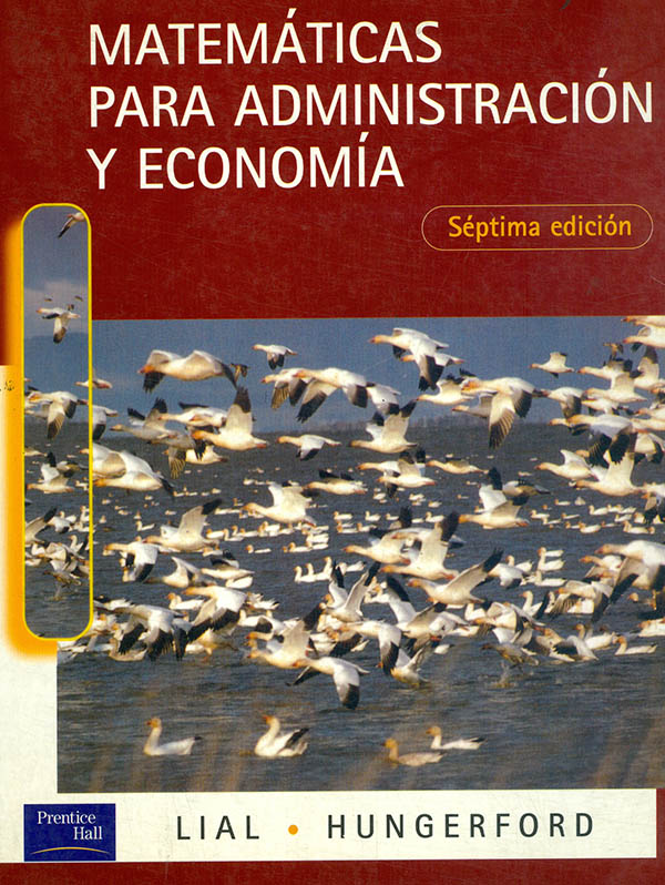 MATEMATICAS PARA ADMINISTRACION Y ECONOMIA