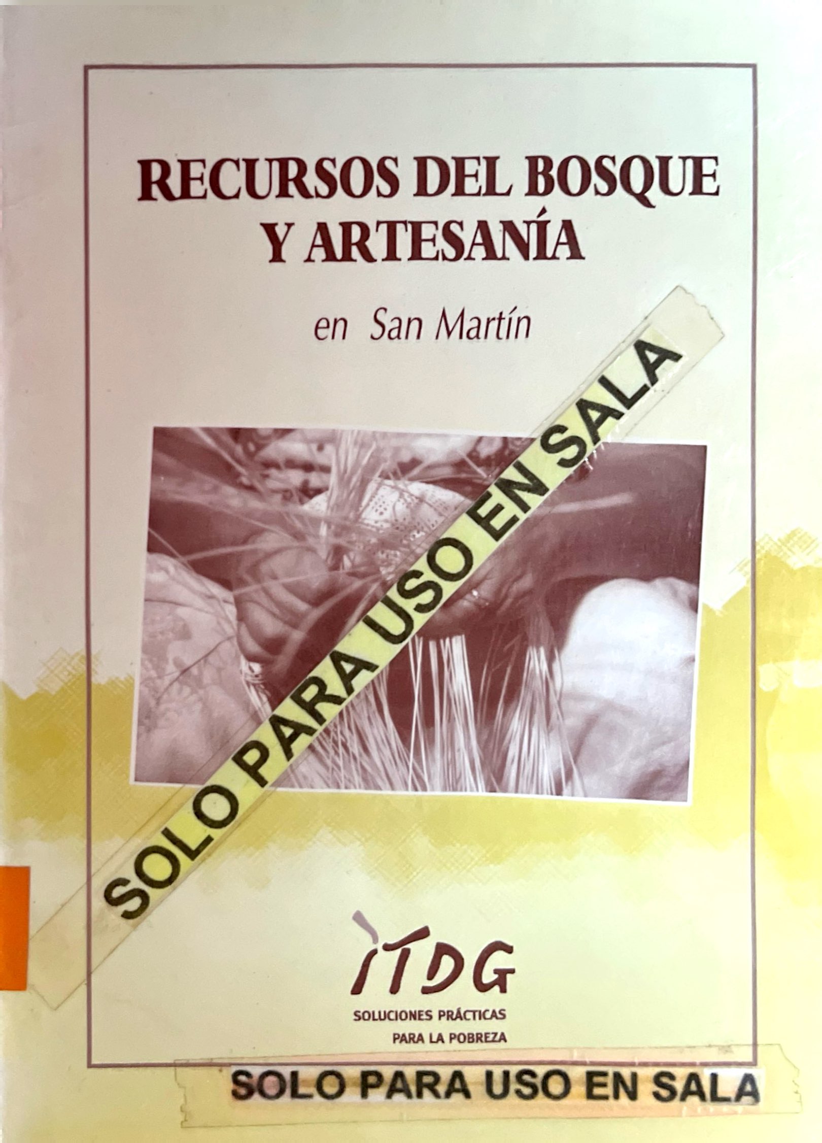 RECURSOS DEL BOSQUE Y ARTESANIA EN SAN MARTIN