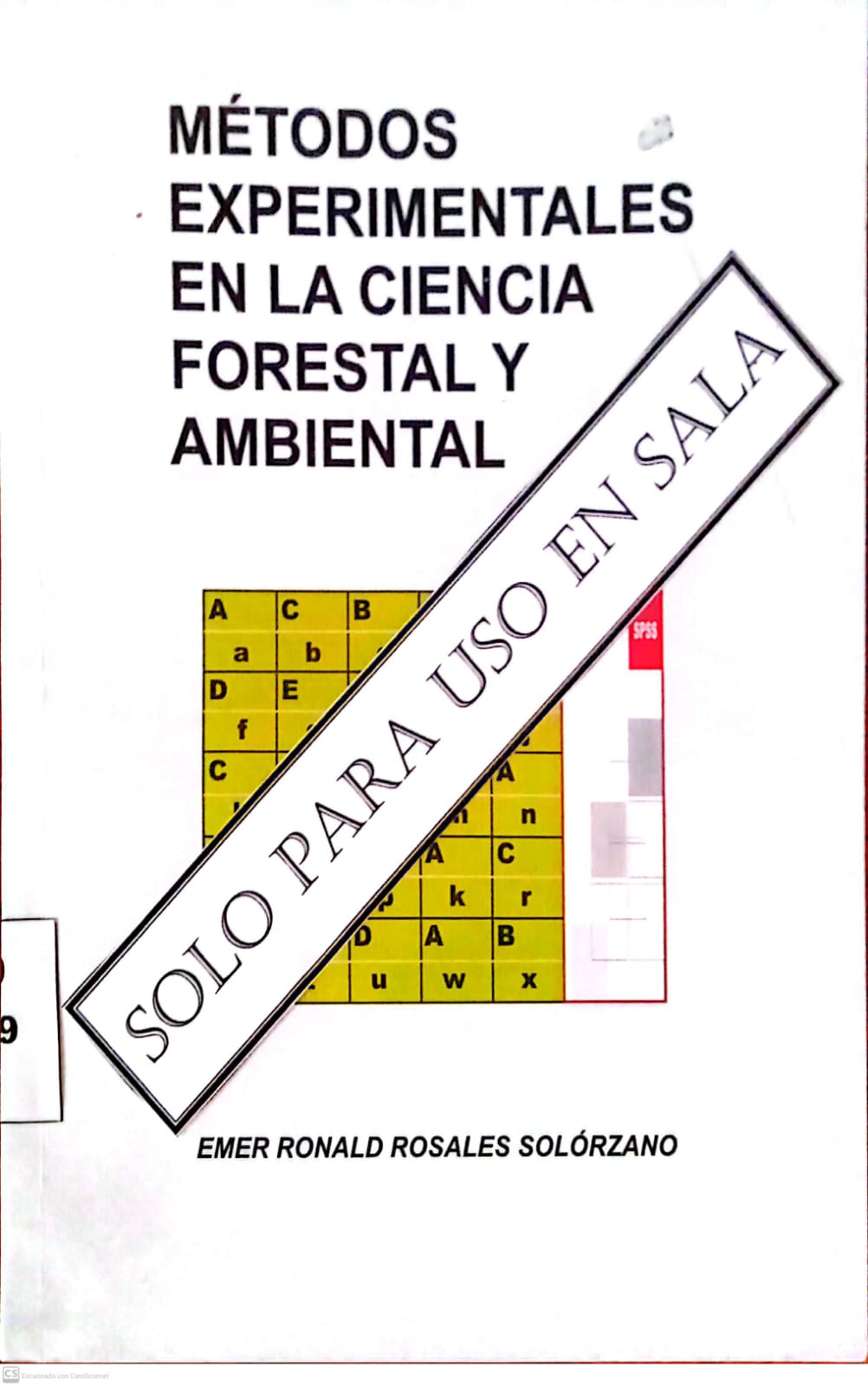 METODOS EXPERIMENTALES EN LA CIENCIA FORESTAL Y AMBIENTAL