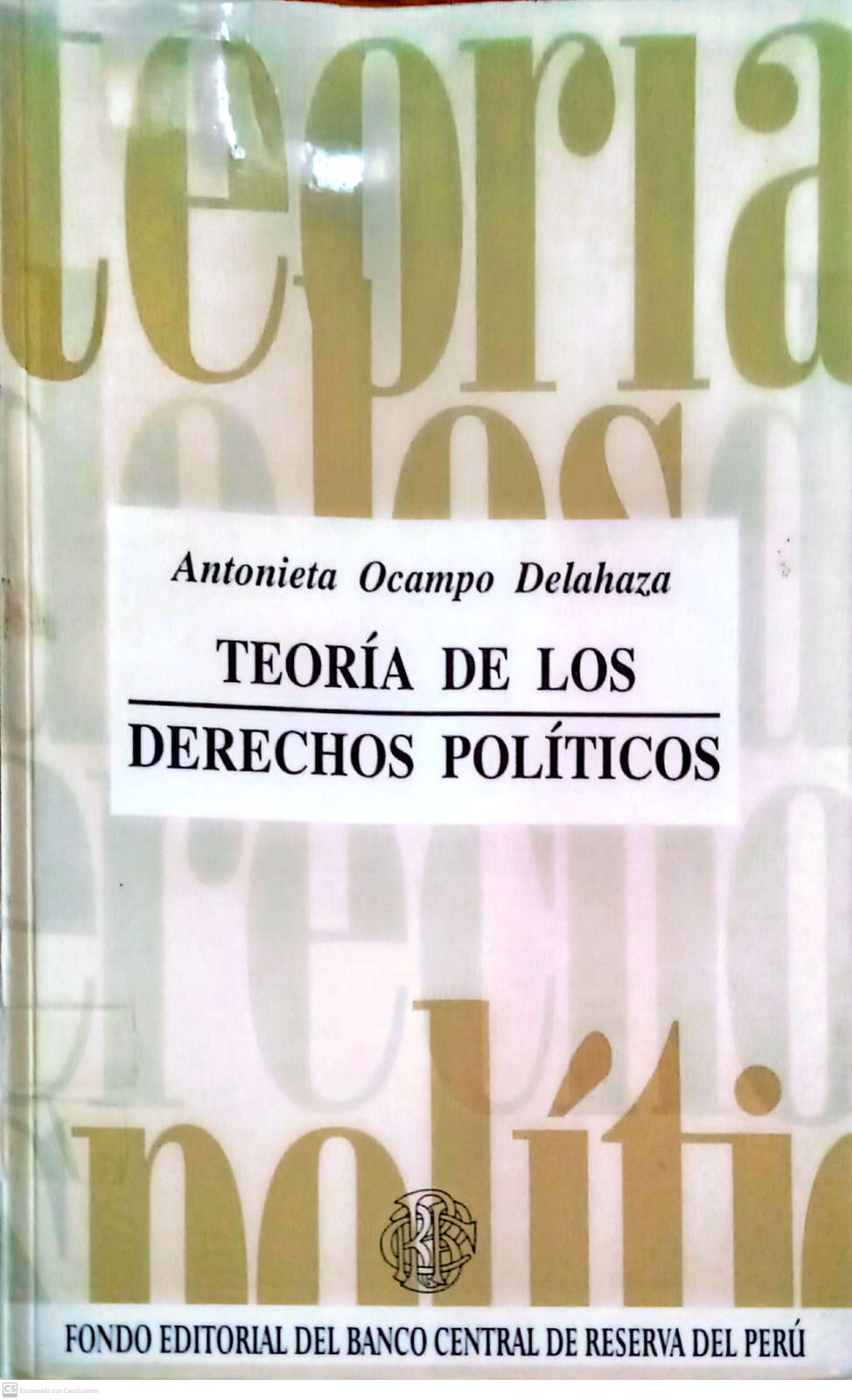 TEORIA DE LOS DERECHOS POLITICOS