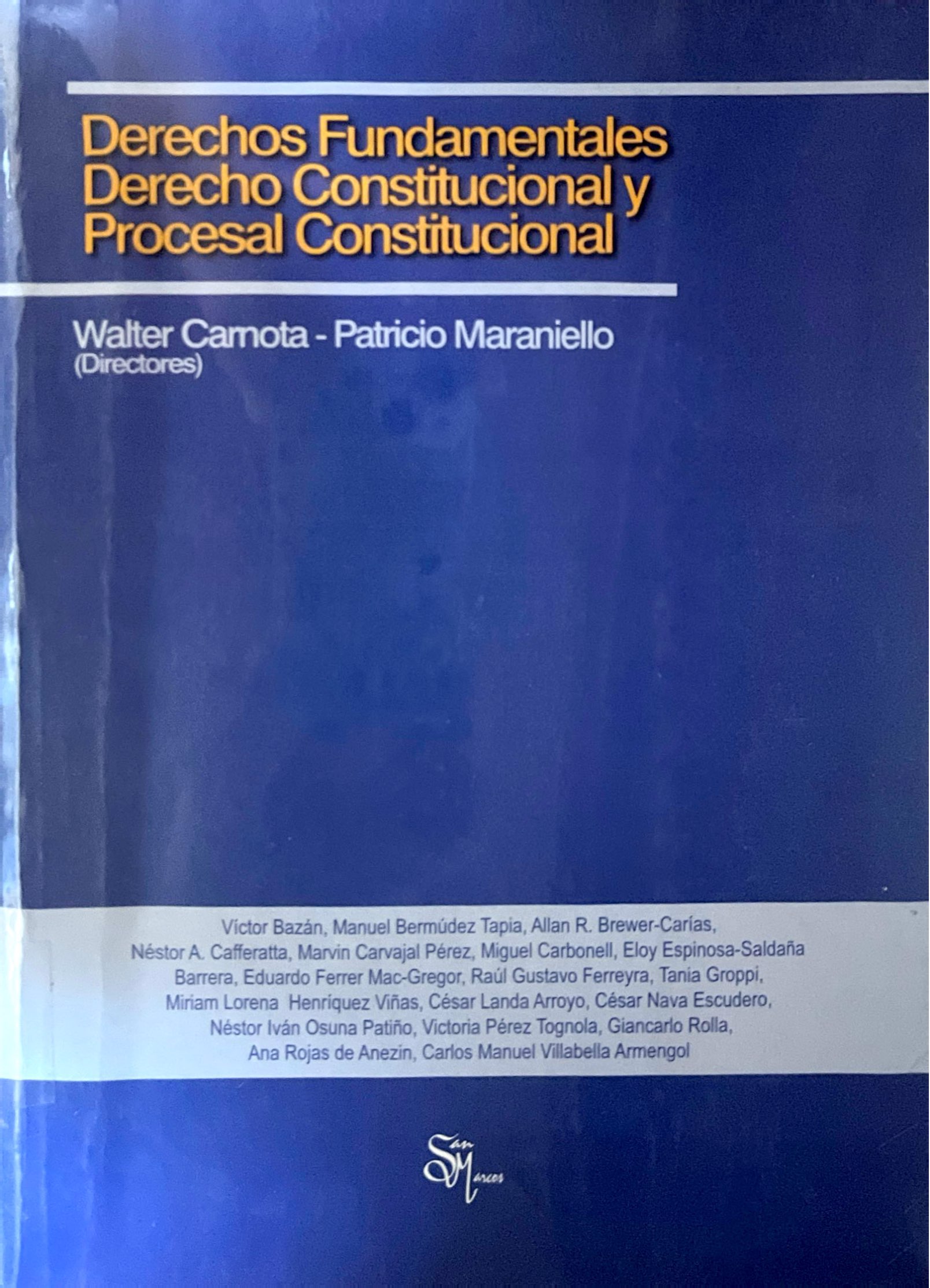 DERECHOS FUNDAMENTALES  DERECHO CONSTITUCIONAL Y PROC. CONS.