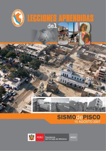LECCIONES APRENDIDAS DEL SUR. SISMO DE PISCO 15 DE AGOSTO 2007