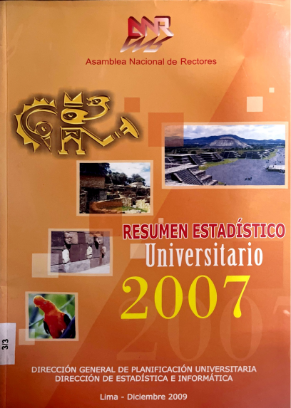 RESUMEN ESTADISTICO UNIVERSITARIO 2007