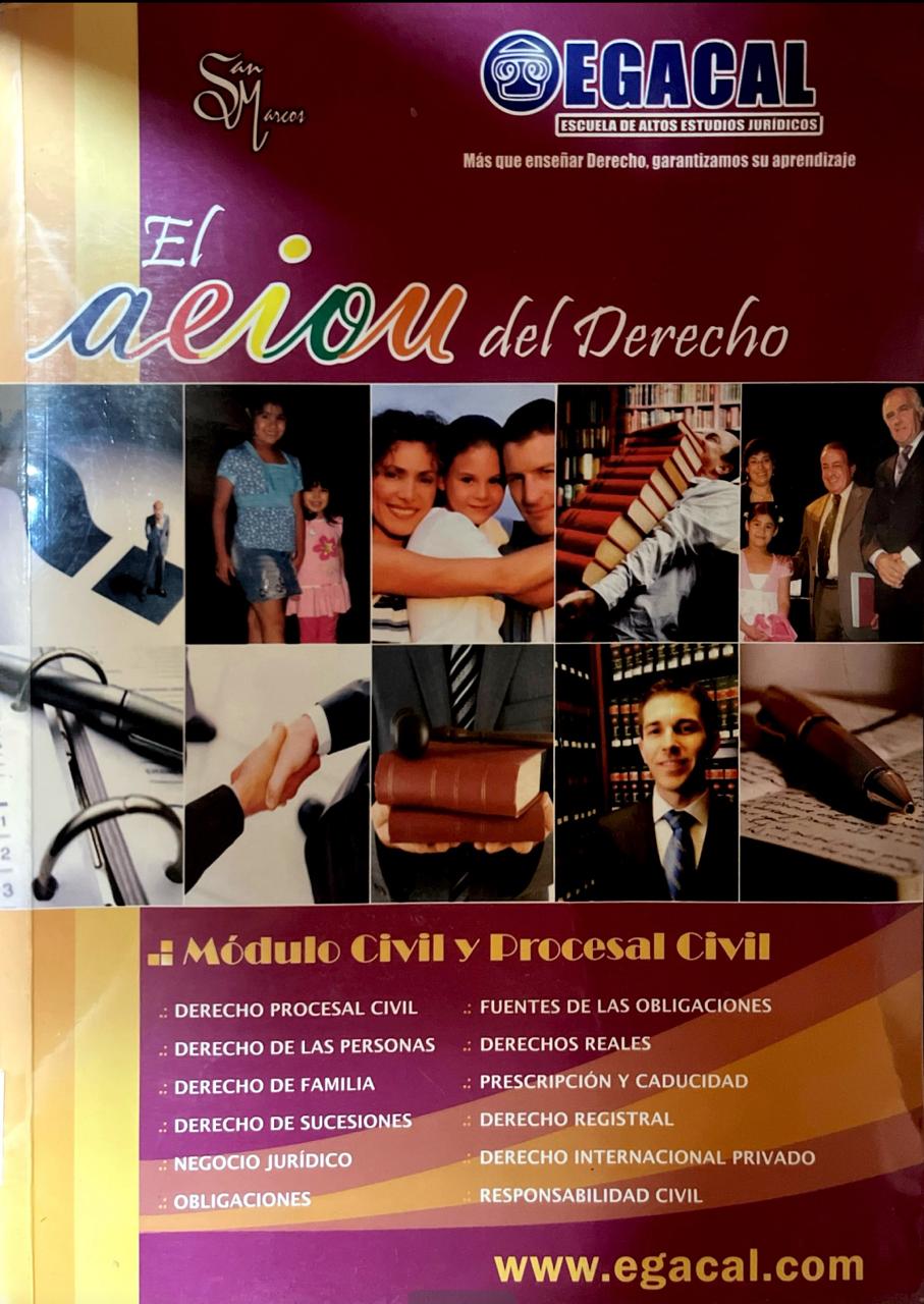 EL AEIOU DEL DERECHO. MODULO CIVIL Y PROCESAL CIVIL